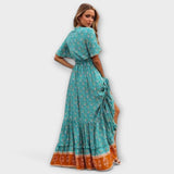 Madalena | Rochie maxi boho, cu fantă înaltă