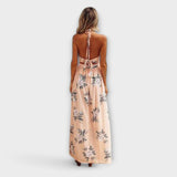 Neuza | Maxi boho dress with V-neckline