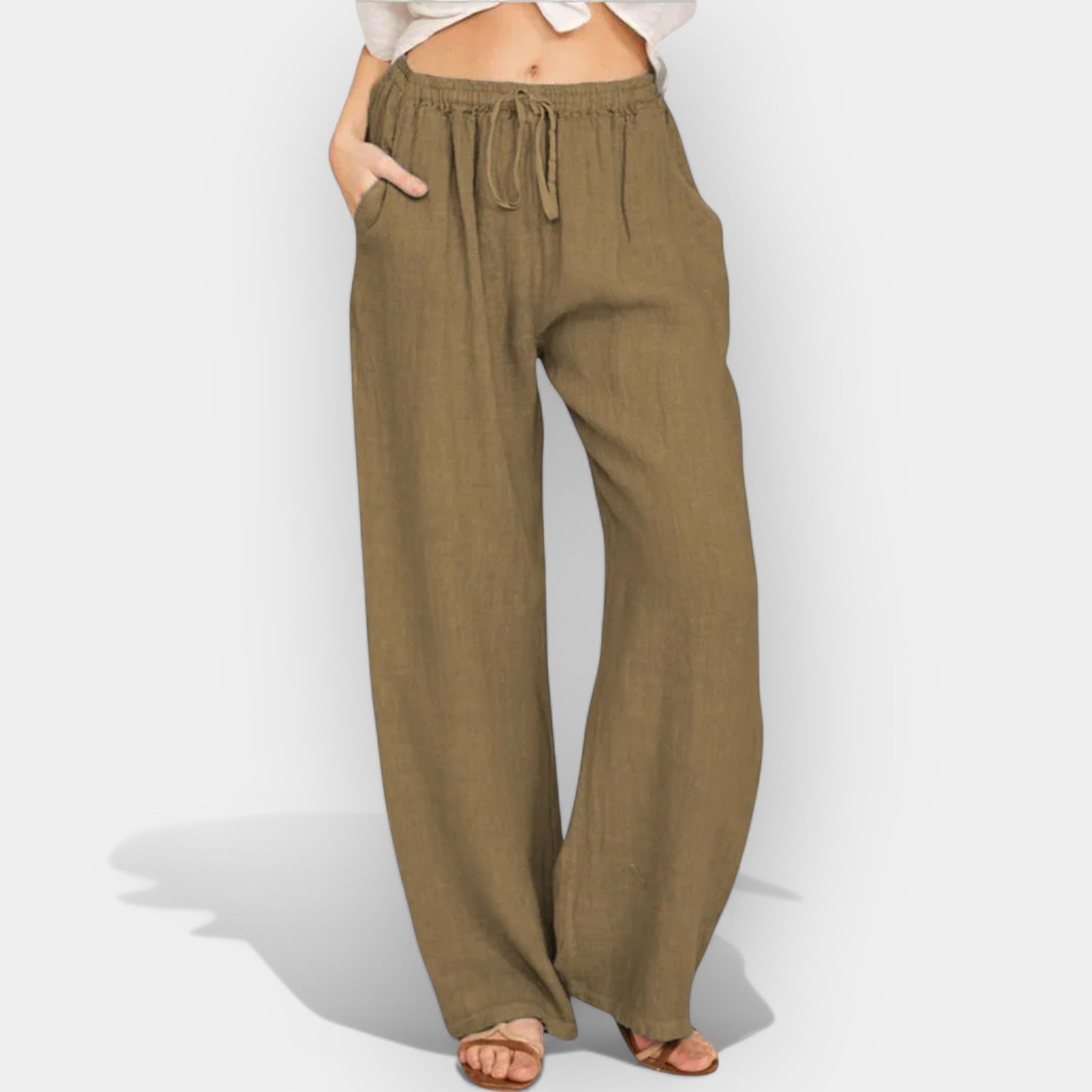 Malika | Pantaloni de in cu linii aeriene Malika
