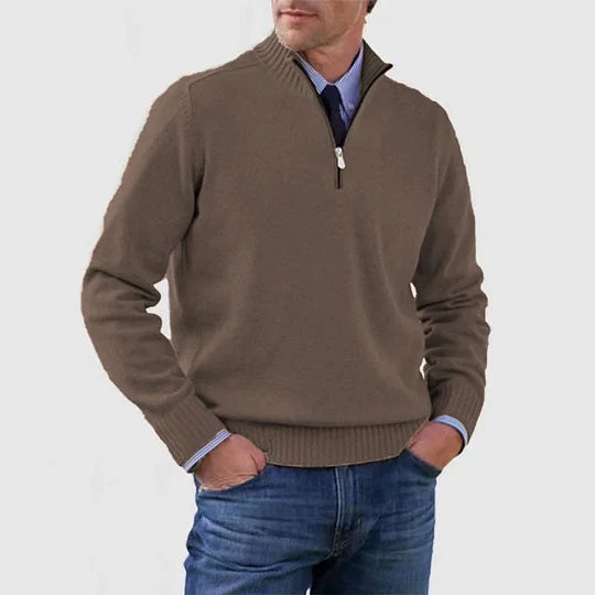 Ingmar | Pulover elegant cu jumătate fermoar Ingmar