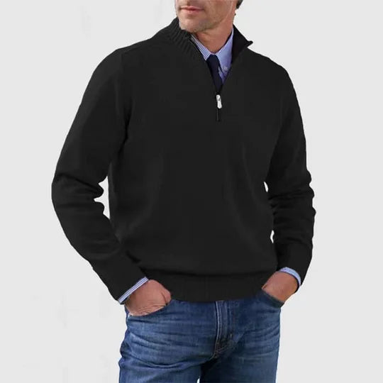 Ingmar | Pulover elegant cu jumătate fermoar Ingmar