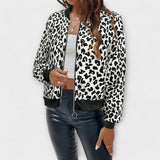 Raquel | Jachetă elegantă cu model leopard Raquel