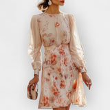 Nicole | Rochie romantică plisată, cu print floral și feminitate discretă