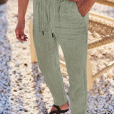 Nichols | Pantaloni largi de in cu șnur Nichols