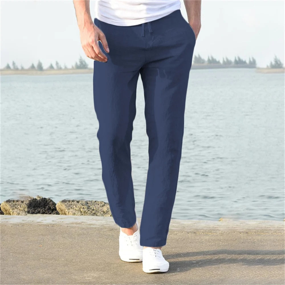 Liam | Pantaloni ușori de in Liam