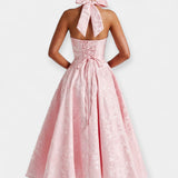 Joana | Midi dress, with cut-out back and corset