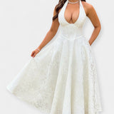 Joana | Midi dress, with cut-out back and corset