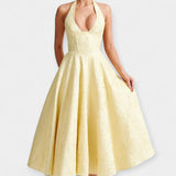 Joana | Midi dress, with cut-out back and corset