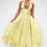 Maya | Midi dress with cut-out back and corset
