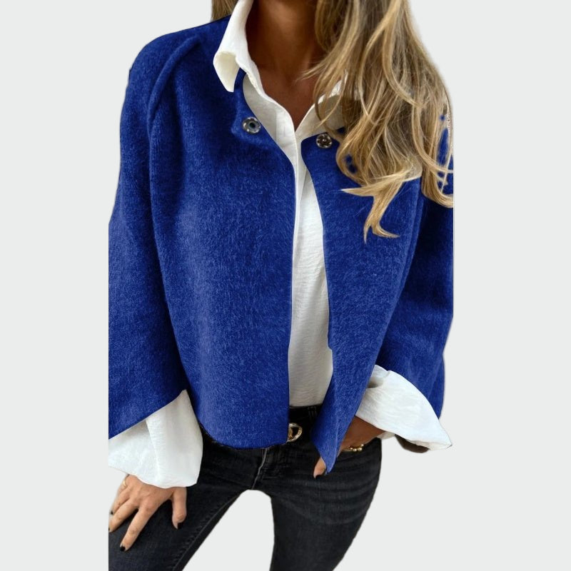 Leelo | Cardigan scurt din lână elegant cu mâneci evazate Leelo