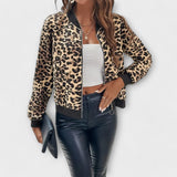 Raquel | Jachetă elegantă cu model leopard Raquel