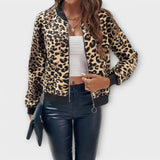 Raquel | Jachetă elegantă cu model leopard Raquel