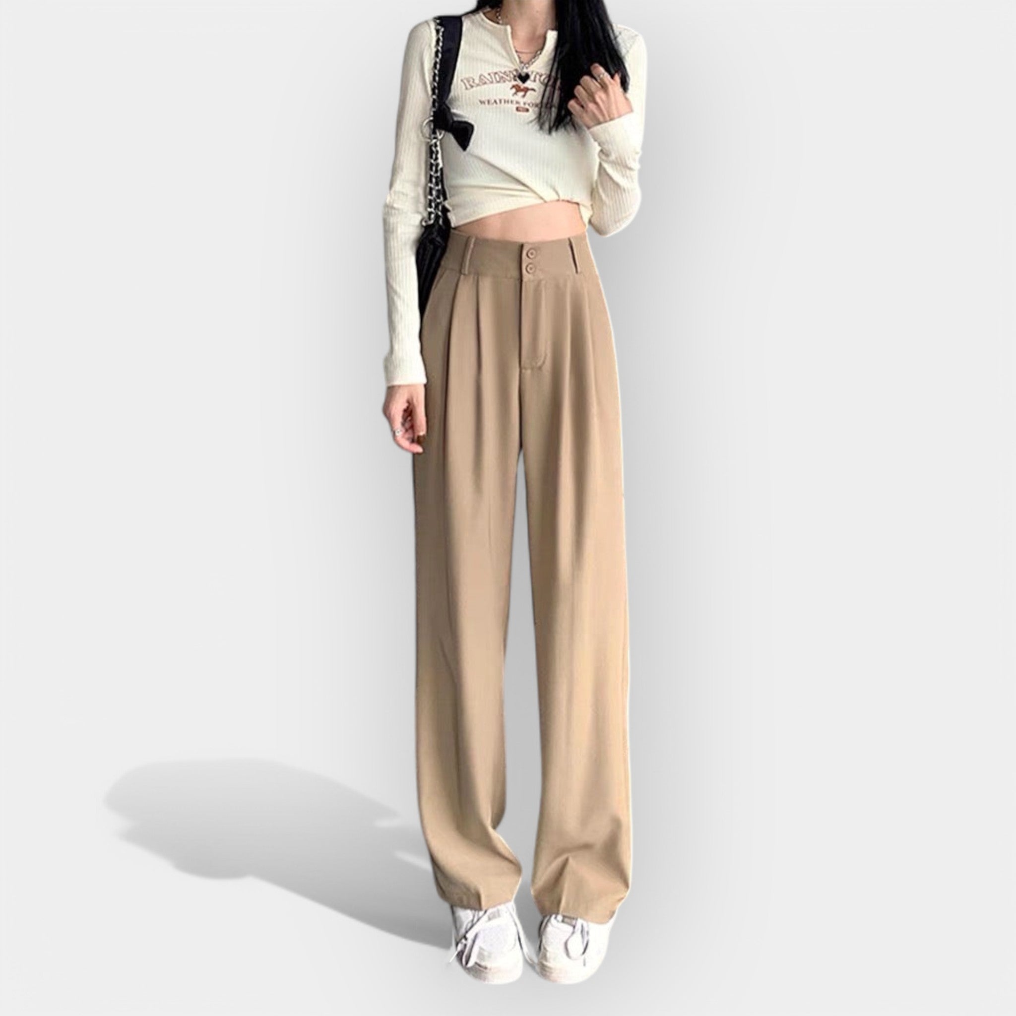 Jade | Pantaloni largi stil korean Jade