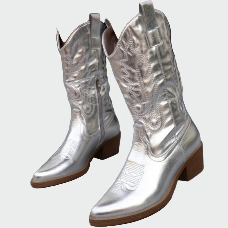 Cveta | Pantofi denim cu accente metalice Cveta