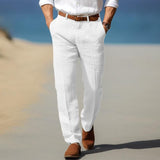 Frank | Pantaloni premium de in cu buclă pentru curea Frank