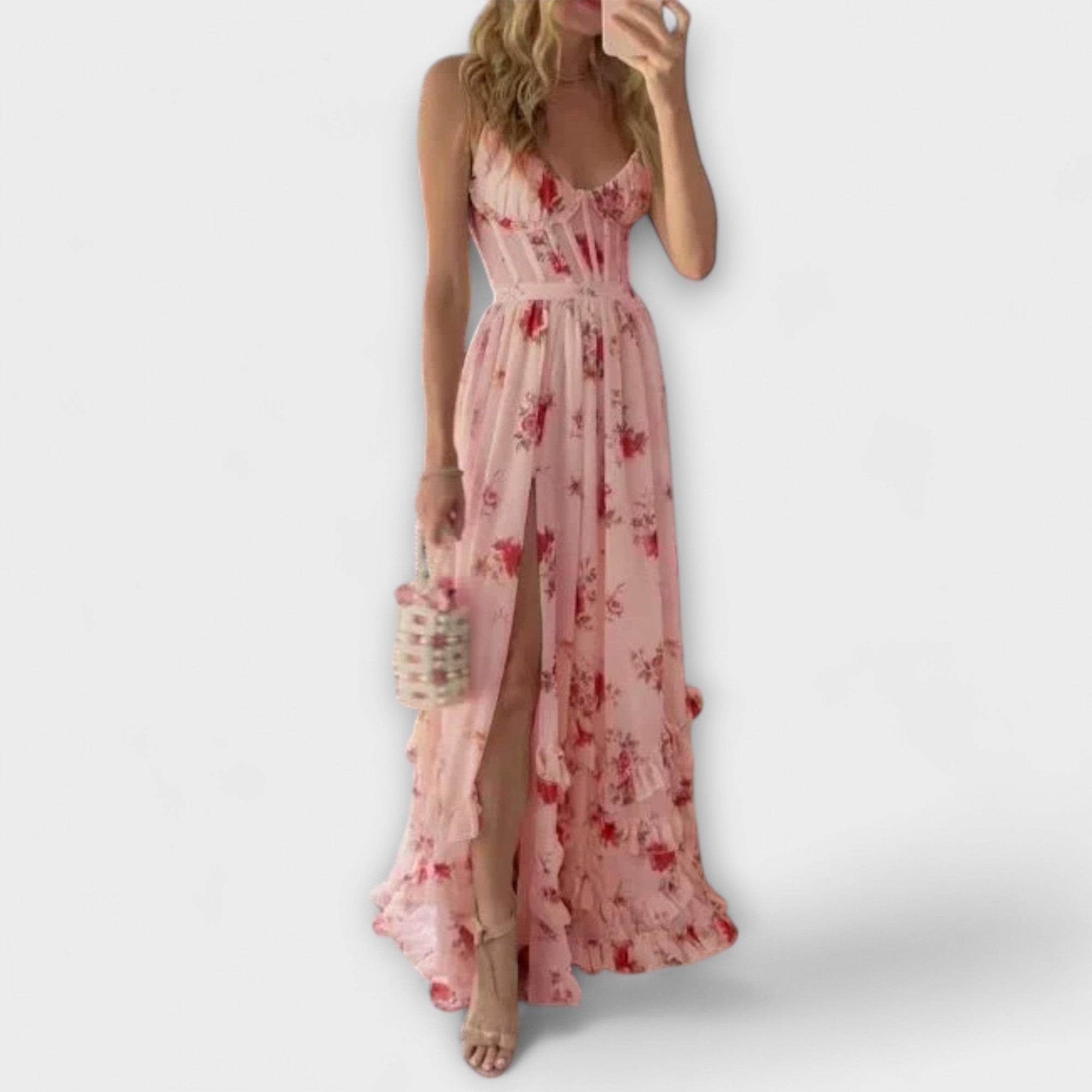 Joana | Rochie cu print floral