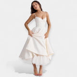 Amaya | Midi dress, with tulle, romantic and with pockets