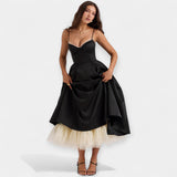 Amaya | Midi dress, with tulle, romantic and with pockets