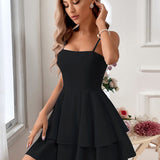 Alice | Rochie mini, fără spate, cu bretele și funde