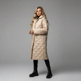 Roxana | Palton matlasat premium cu căptușeală cu print leopard