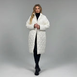 Roxana | Palton matlasat premium cu căptușeală cu print leopard