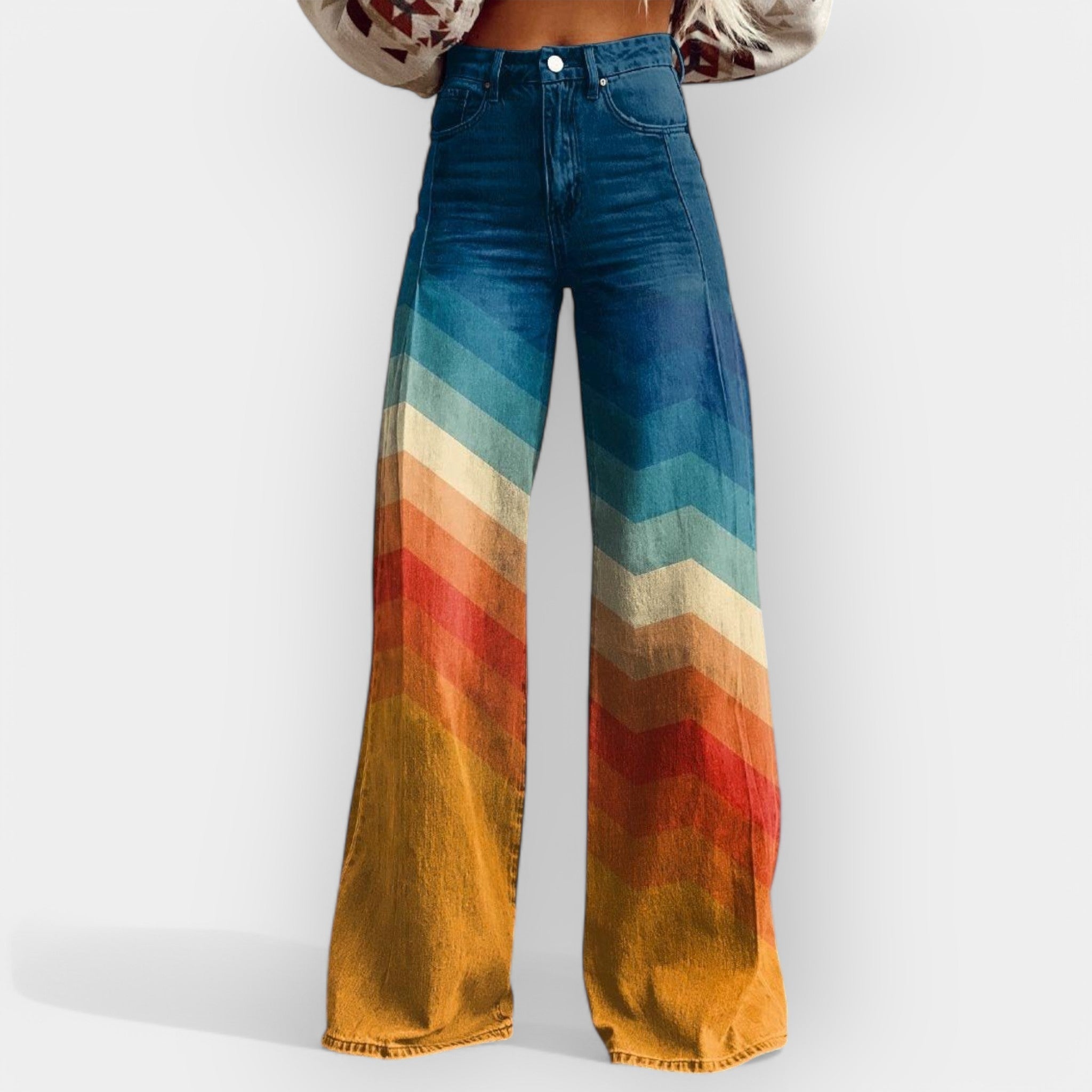 Madeline | Pantaloni evazați cu talie înaltă Madeline