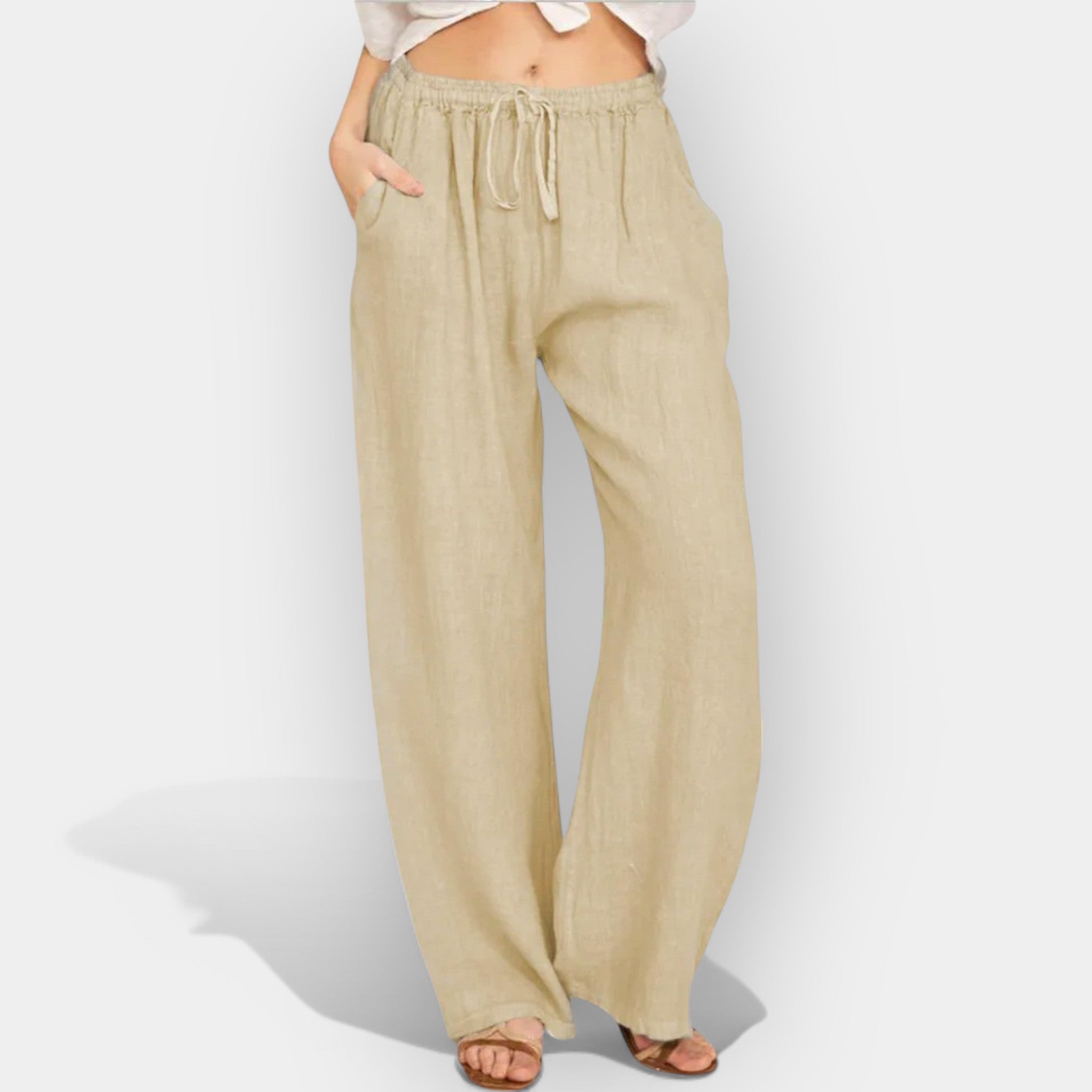 Malika | Pantaloni de in cu linii aeriene Malika