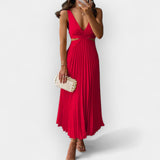Mila | Rochie midi din satin, cu strălucire modernă