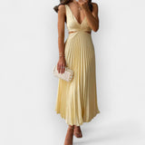 Mila | Rochie midi din satin, cu strălucire modernă