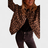 Roosa | Jachetă modernă cu model leopard Roosa