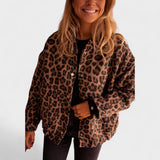 Roosa | Jachetă modernă cu model leopard Roosa