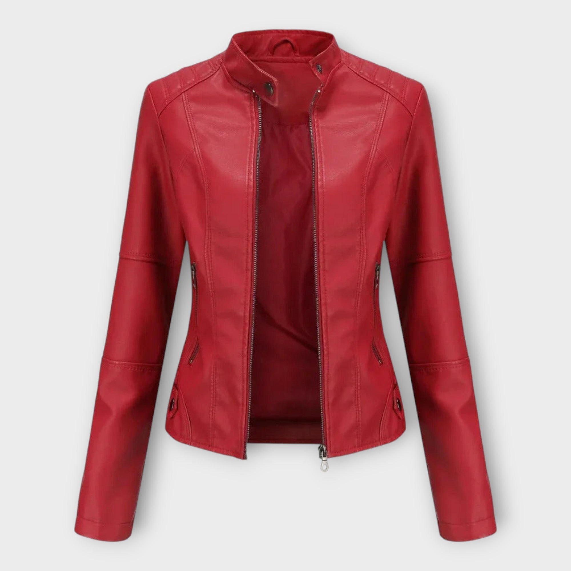 Külli | Jachetă din piele elegantă cu linie modernă și stil atemporal Külli