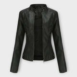 Külli | Jachetă din piele elegantă cu linie modernă și stil atemporal Külli