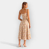 Gabriela | Rochie midi cu corset, siluetă feminină și structurată