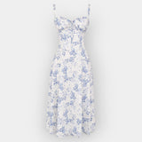 Gabriela | Rochie midi cu corset, siluetă feminină și structurată