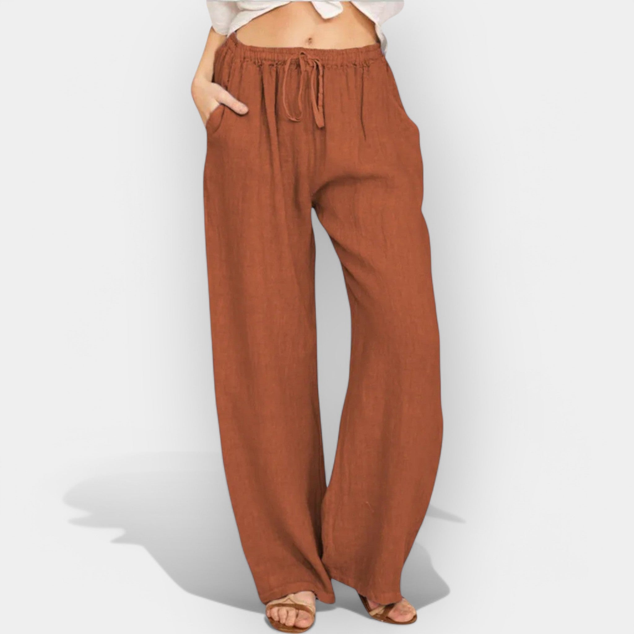 Malika | Pantaloni de in cu linii aeriene Malika