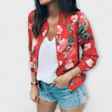Andreia | Bomber jacket elegant cu model floral Andreia