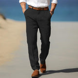 Frank | Pantaloni premium de in cu buclă pentru curea Frank