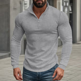 Cătălin | Bluză slim-fit cu fermoar quarter-zip
