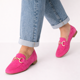 Mae | Mocasini eleganți cu detaliu auriu