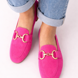 Mae | Mocasini eleganți cu detaliu auriu