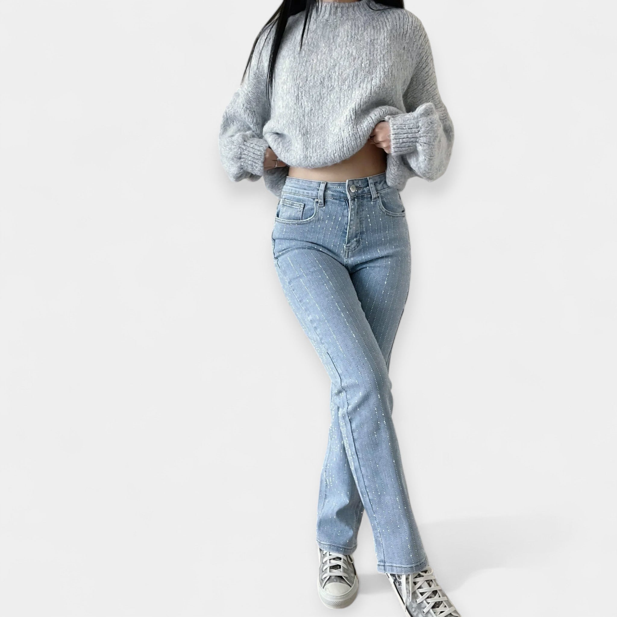 Aurora | Jeans de vară cu scânteieri Aurora