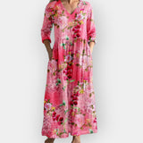Age | Rochie florală, cu siluetă fluidă