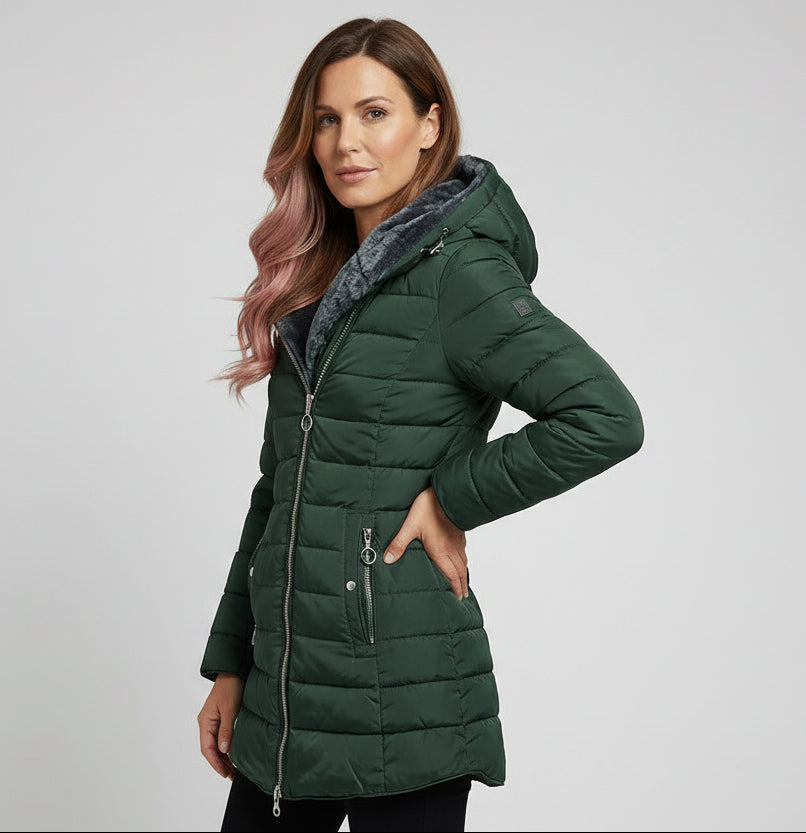 Elvira | Palton oversized, cu glugă