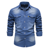 Rasmus | Cămașă denim slim Rasmus