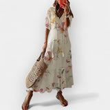 Aire | Boho maxi dress, with a fluid silhouette and summer spirit