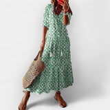 Aire | Boho maxi dress, with a fluid silhouette and summer spirit