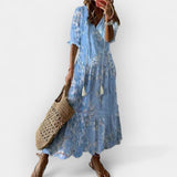 Aire | Boho maxi dress, with a fluid silhouette and summer spirit