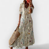 Aire | Boho maxi dress, with a fluid silhouette and summer spirit