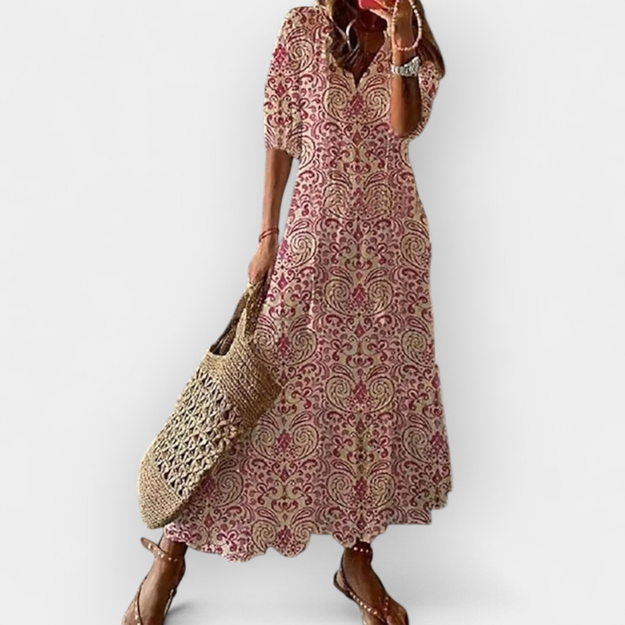 Aire | Rochie maxi boho, cu siluetă fluidă și spirit de vară
